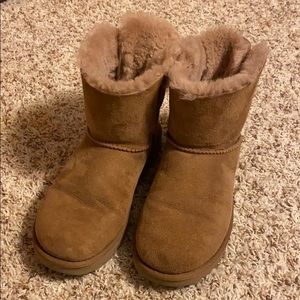 Brown Bailey Bow UGG Boots, size 7